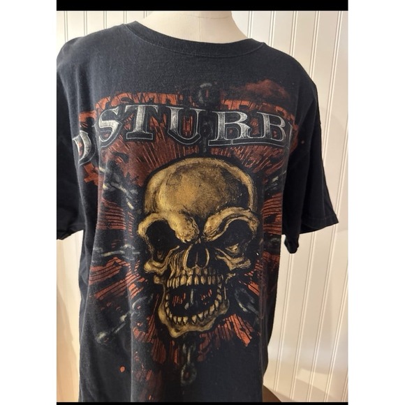DISTURBED Indestructible Skull T-Shirt Y2k - Picture 2 of 9